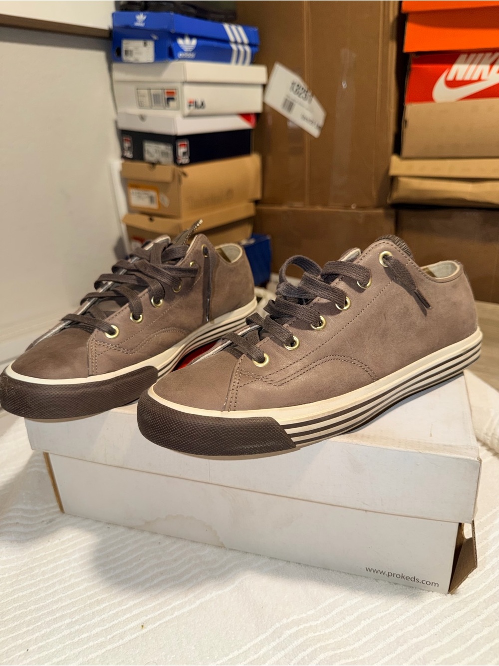 PRO-Keds Royal Lo Leather Brown Gum Sneakers Men’s Size 8.5